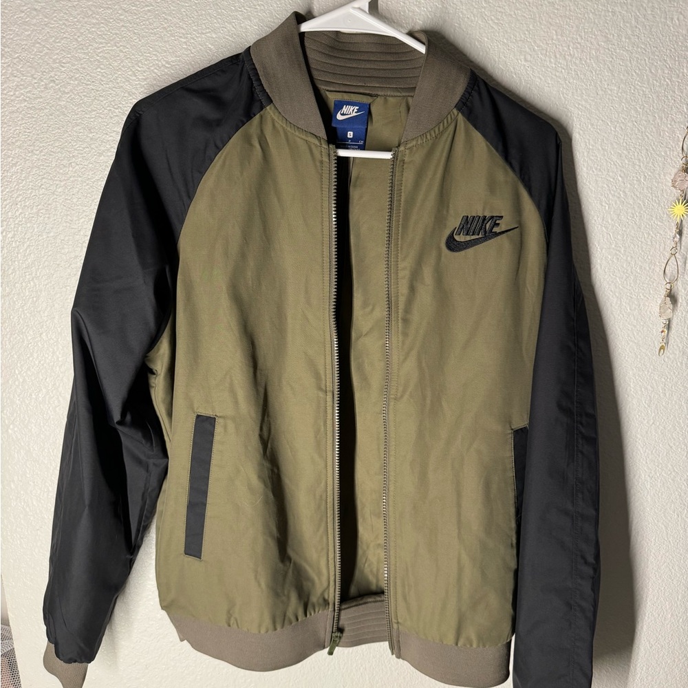Green Nike Bomber Jacket